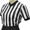 Smitty Official's Apparel Smitty | BKS-211 | 1" Stripe | Women's | Mesh Basketball Officials V-Neck Shirt