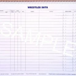 Glover's | Wrestling Scorebook | 45 Dual Meets Matches Coaching Accessories