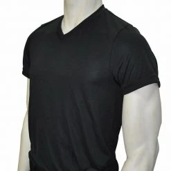 Smitty Official's Apparel Smitty | USA-409 | Black | Loose Fit V-Neck Shirt | Compression Wear Polyester