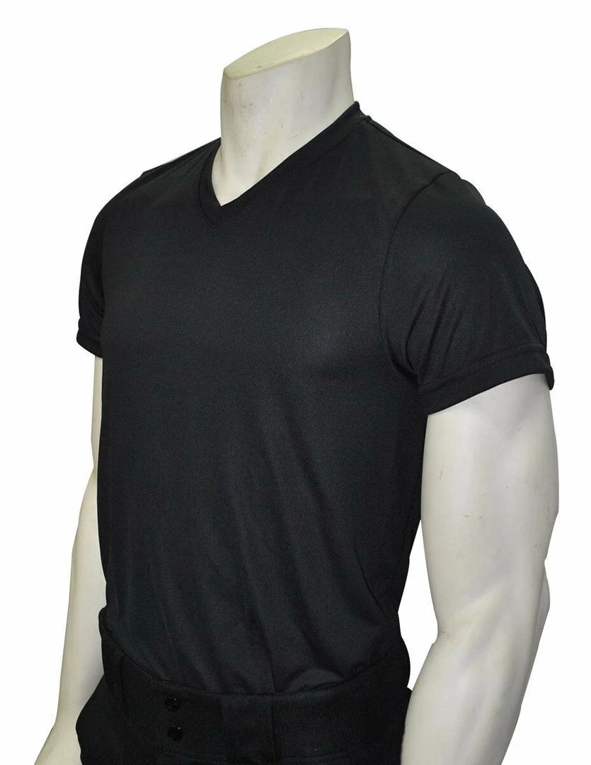 Smitty Official's Apparel Smitty | USA-409 | Black | Loose Fit V-Neck Shirt | Compression Wear Polyester 1 Smitty Official's Apparel Smitty | USA-409 | Black | Loose Fit V-Neck Shirt | Compression Wear Polyester