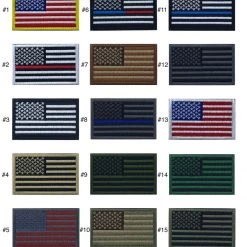 Condor Outdoor USA American Flag Patch 2" X 3" Iron Or Sew On Embroidery | Choice Of Flag