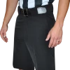 Smitty Official's Apparel Football Official Smitty | FBS-178 | 4-Way Solid Black Football Lacrosse Shorts
