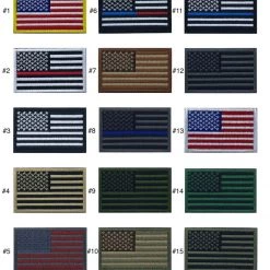 Condor Outdoor USA American Flag Patch 2" X 3" Hook & Loop Military Tactical | Choice Of Flag
