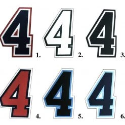 Smitty Official's Apparel Smitty | 4" Umpire Numbers | 0-9 | Iron On Or Sew On For Athletic Shirts Baseball Umpire