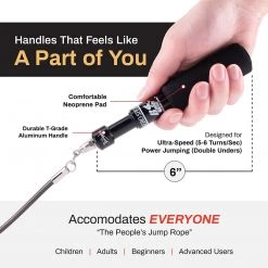 Buddy Lee | Professional Aero Speed Training Jump Rope Black