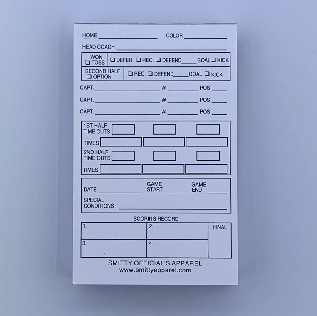 Smitty Official's Apparel Accessories Smitty | ACS-536 | Throw Away Game Cards | Set Of 25 | 2-sided | Official's Choice! 1 Smitty Official's Apparel Accessories Smitty | ACS-536 | Throw Away Game Cards | Set Of 25 | 2-sided | Official's Choice!