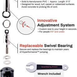 Buddy Lee | Professional Aero Speed Training Jump Rope Black