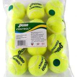 Penn | 521930 | Control Plus Youth Green Felt Tennis Balls | 12 Ball Polybag