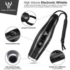Great Call Athletics | Electronic Whistle | Black Whistles