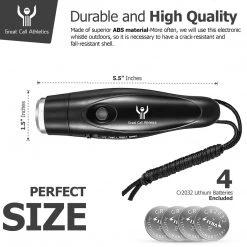 Great Call Athletics | Electronic Whistle | Black Whistles