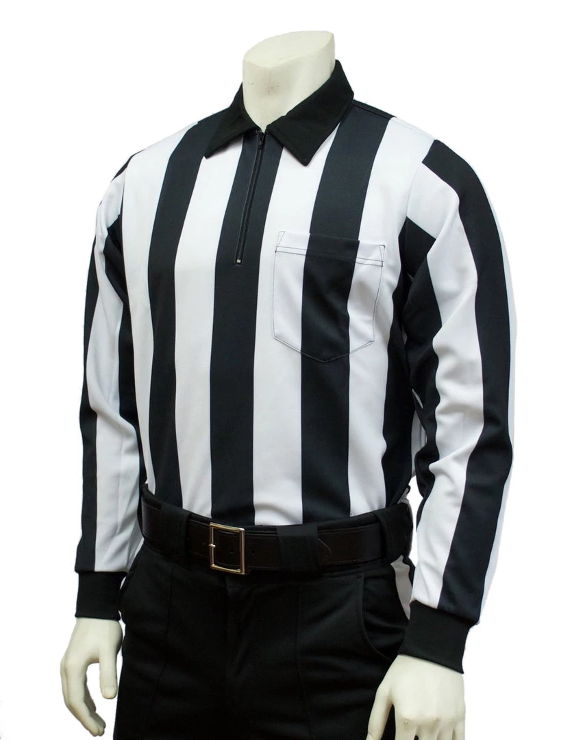 Smitty Official's Apparel Smitty | FBS-138 | 2 1/4" Stripe Heavyweight Long Sleeve Shirt Football Official 1 Smitty Official's Apparel Smitty | FBS-138 | 2 1/4" Stripe Heavyweight Long Sleeve Shirt Football Official