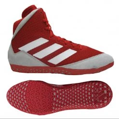 Adidas | FZ5382 | Mat Wizard 5 | Red/Grey/White Wrestling Shoes
