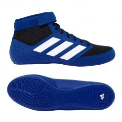Adidas | FZ5390 | Mat Hog 2.0 | Royal/Black/White Wrestling Shoes