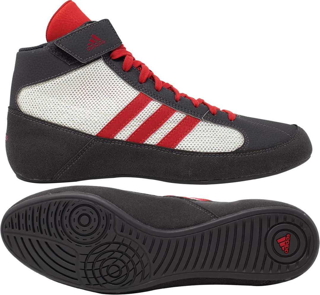 Adidas | GZ8451 | HVC 2 | Grey/White/Red | Wrestling Shoe | Adult & Youth 1 Adidas | GZ8451 | HVC 2 | Grey/White/Red | Wrestling Shoe | Adult & Youth
