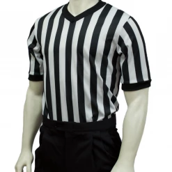 Smitty Official's Apparel Smitty | BKS-200 | 1" Stripe | Performance Mesh Short Sleeve Shirt Basketball Official