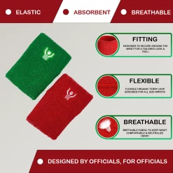 Great Call Athletics | Red & Green Wrestling Wrist Bands Wrestling Official 8 Great Call Athletics | Red & Green Wrestling Wrist Bands Wrestling Official