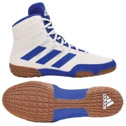 Adidas | FU8171 | Tech Fall 2.0 | White & Royal | Adult & Youth | Wrestling Shoes