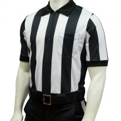 Smitty Official's Apparel Smitty | FBS-137 | 2 1/4" Stripe Performance Mesh Football Officials Short Sleeve Shirt
