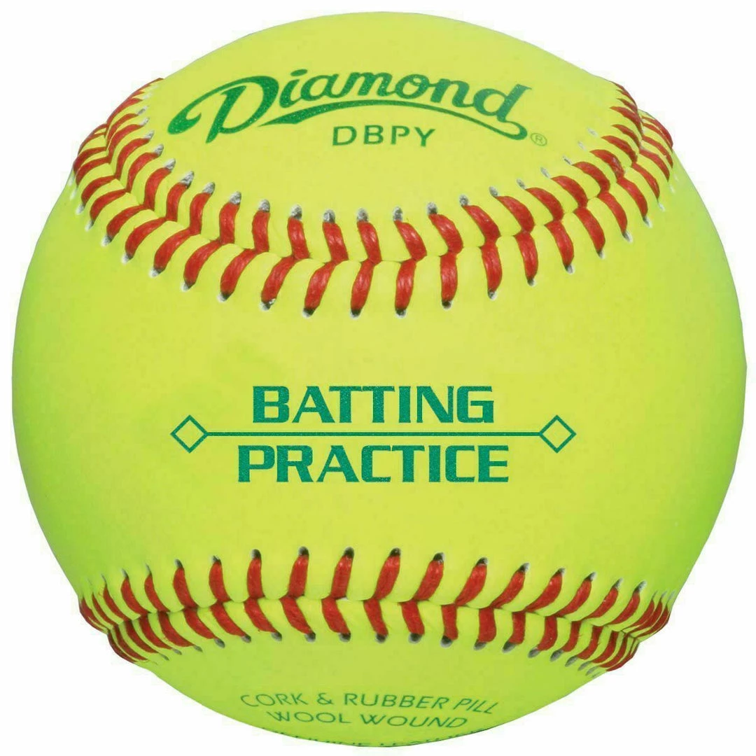 Diamond Sports | DBPY | Yellow Batting Practice Baseballs | 1 Dozen Balls 1 Diamond Sports | DBPY | Yellow Batting Practice Baseballs | 1 Dozen Balls