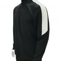 Smitty Official's Apparel Basketball Official Smitty | BKS-234 | Collegiate Men's Basketball Jacket | Black With White Insert