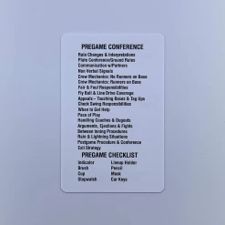 Smitty Official's Apparel Baseball Accessories Smitty | ACS-538 | Baseball Umpire Reusable Game Card