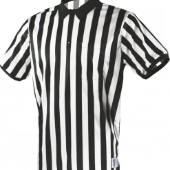 Wrestling Cliff Keen | K06UM | 1" Stripe Mesh Short Sleeve Referee Shirt