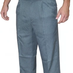 Smitty Official's Apparel Mens Pants Smitty | BBS-376 | Pleated Plate Pants W/ Expander Waist Band | Baseball | Softball | Umpire