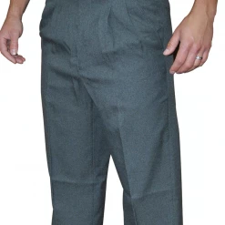 Smitty Official's Apparel Mens Pants Smitty | BBS-376 | Pleated Plate Pants W/ Expander Waist Band | Baseball | Softball | Umpire