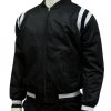 Smitty Official's Apparel Smitty | BKS-227 | Black & White Collegiate Style Front Zip Polyester Jacket Basketball Official