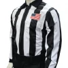 Smitty Official's Apparel Football Official Smitty | USA-129 | Water Resistant 3-Layer Cold Weather Football Long Sleeve Shirt | Made In USA | 2-1/4" Stripes