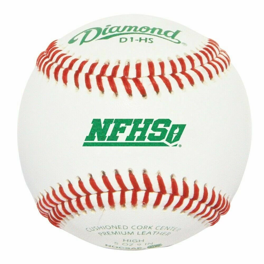 Diamond Sports | D1-HS | Official Leather NFHS School Baseballs | 1 Dozen Balls 1 Diamond Sports | D1-HS | Official Leather NFHS School Baseballs | 1 Dozen Balls